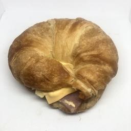 Croissant with Ham, Egg and Cheese